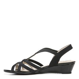 LifeStride Women's Yaya Wedge Sandal, Black, US 9